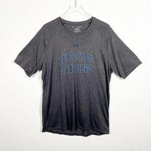 Under Armour Men's Size 2XL Grey The Tech Tee University of San Diego T-Shirt